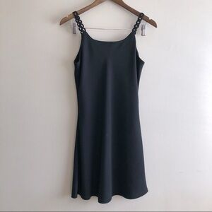 ✨$7 CLEAR-OUT✨ Beechers Brook Petites Vintage Chain Strap Tank Mini Dress Black